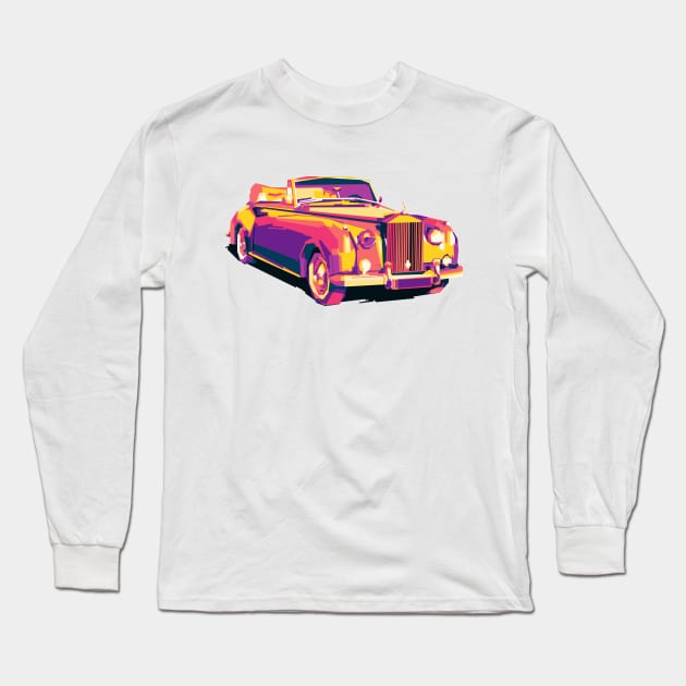 Rolls-Royce Colorful Long Sleeve T-Shirt by Shuriken